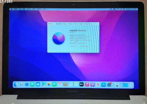 (LT-1285) MacBook Pro A1286 (9,1) / 15.4 in. / Intel i7 / 16GB RAM / 480GB SSD (IMPERFECT)