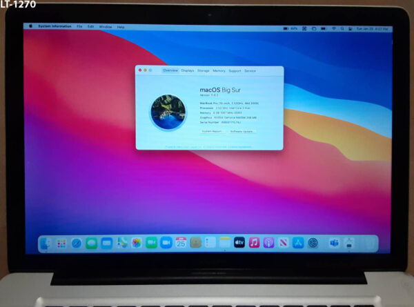 (LT-1270)-MacBook Pro A1286 (5,4) / Year: 2009 / 15.4 in / Core 2 Duo / 6GB RAM / 500GB HDD - Image 7