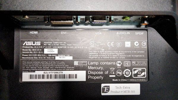(MTR-501)-Asus WH242H 23.6” Monitor - Image 4